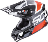 Off-Road Motorcycle Helmet Scorpion Exo Vx-16 Evo Air Polycarbonate Black Red Analog Size Xs