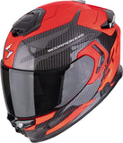 Full-Face Motorcycle Helmet Scorpion Exo Exo-Gt Sp Air Ultra Tct Black Neon Red Flex Size L