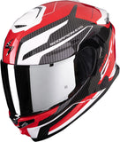 Full-Face Motorcycle Helmet Scorpion Exo Exo-Gt Sp Air Ultra Tct Red White Flex Size Xl