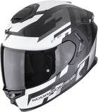 Full-Face Motorcycle Helmet Scorpion Exo Exo-Gt Sp Air Ultra Tct Matt Black Silver Tornado Size L