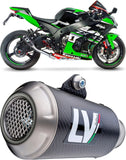 Exhaust Tip Without Sound Certification Gp Corsa Evo Carbon Fiber - Leovince Compatible With Honda Cb 500 F (2019-2023)