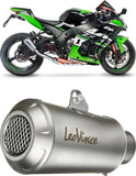 Exhaust Tip Without Sound Certification Lv-X Evo Stainless Steel Carbon Fiber End Cap - Leovince Compatible With Gasgas Ec 500 F (2024-2025)
