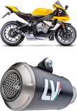 Exhaust Tip Without Sound Certification Gp Corsa Carbon Fiber - Leovince Compatible With Honda Cbr 500 R (2013-2015)