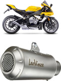 Exhaust Tip Without Sound Certification Lv-10 Stainless Steel Stainless Steel End Cap - Leovince Compatible With Yamaha Yzf-R1 - M 1000 (2015-2016)