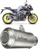 Exhaust Tip Without Sound Certification Lv-10 Stainless Steel Stainless Steel End Cap - Leovince Compatible With Yamaha Mt-10 - Sp (2022-2025)