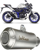 Exhaust Tip Without Sound Certification Lv-14 R Steel Black Carbon Fiber End Cap - Leovince Compatible With Honda Nx 500 (2024-2026)