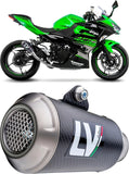 Exhaust Tip Without Sound Certification Lv-10 Stainless Steel Stainless Steel End Cap - Leovince Compatible With Honda Cb 500 F (2019-2023)