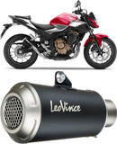 Exhaust Tip Without Sound Certification Lv-10 Carbon Fiber Stainless Steel End Cap - Leovince Compatible With Kawasaki Zx 6R Ninja (2009-2016)