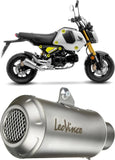 Complete Exhaust System Without Catalytic Converter And Without Sound Certification Lv-10 Stainless Steel Stainless Steel End Cap - Leovince Compatible With Honda Msx 125 (2022-2024)