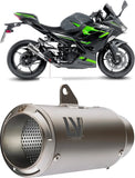Exhaust Tip Without Sound Certification Lv Corsa Titanium Stainless Steel End Cap - Leovince Compatible With Kawasaki Z 500 - Se (2024-2026)