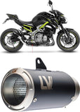 Exhaust Tip Without Sound Certification Lv Corsa Steel Black Stainless Steel End Cap - Leovince Compatible With Kawasaki Z 900 (2025-2026)