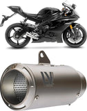 Exhaust Tip Without Sound Certification Lv Corsa Titanium Stainless Steel End Cap - Leovince Compatible With Yamaha Yzf-R6 (2006-2021)