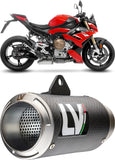Exhaust Tip Without Sound Certification Lv Corsa Carbon Fiber Stainless Steel End Cap - Leovince Compatible With Bmw S 1000 R (2025-2026)