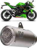Exhaust Tip Without Sound Certification Lv Corsa S Titanium Stainless Steel End Cap - Leovince Compatible With Kawasaki Zx 4R (2024-2026)
