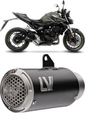 Exhaust Tip Without Sound Certification Lv Corsa S Steel Black Stainless Steel End Cap - Leovince Compatible With Honda Cb 1000 Hornet - Sp (2025-2026)
