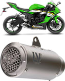 Exhaust Tip Without Sound Certification Lv Corsa S Titanium Stainless Steel End Cap - Leovince Compatible With Kawasaki Zx 6R Ninja (2019-2020)