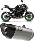 Exhaust Tip Without Sound Certification Lv-14 R Titanium Carbon Fiber End Cap - Leovince Compatible With Kawasaki Z 900 A2 (2025-2026)