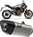 Complete Exhaust System Without Catalytic Converter And Without Sound Certification Lv-14 R Stainless Steel Carbon Fiber End Cap - Leovince Compatible With Honda Cbr 650 R (2019-2026)