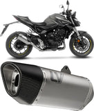 Exhaust Tip Without Sound Certification Lv-14 R Titanium Carbon Fiber End Cap - Leovince Compatible With Honda Cb 1000 Hornet - Sp (2025-2026)