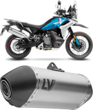 Exhaust Tip Without Sound Certification Lv-14 Titanium Carbon Fiber End Cap - Leovince Compatible With Ktm 890 Smt (2023-2026)