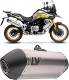 Exhaust Tip Without Sound Certification Lv-14 Stainless Steel Carbon Fiber End Cap - Leovince Compatible With Voge Valico 900 Dsx (2024-2026)