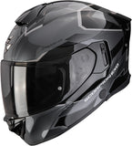 Full-Face Motorcycle Helmet Scorpion Exo Exo-530 Air Polycarbonate Silver Black Clip Size S