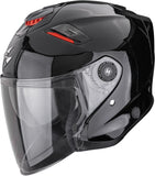 Urban Motorcycle Helmet Scorpion Exo Exo-Gt Jet Ultra Tct Metallic Black Solid Size Xxl