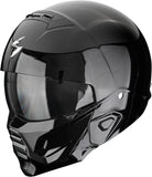 Full-Face Motorcycle Helmet Scorpion Exo Exo-Combat Ii Polycarbonate Black Solid Size L