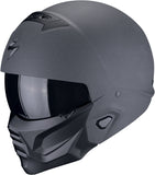 Full-Face Motorcycle Helmet Scorpion Exo Exo-Combat Ii Polycarbonate Dark Grey Graphite Size Xs