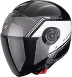 Urban Motorcycle Helmet Scorpion Exo Exo-City Ii Polycarbonate Metallic Black White Vita Size S