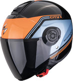 Urban Motorcycle Helmet Scorpion Exo Exo-City Ii Polycarbonate Black Blue Orange Vita Size Xxl