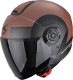 Urban Motorcycle Helmet Scorpion Exo Exo-City Ii Polycarbonate Matt Brown Black Sheer Size S