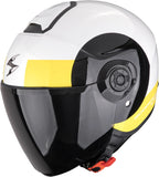 Urban Motorcycle Helmet Scorpion Exo Exo-City Ii Polycarbonate White Black Yellow Sheer Size L