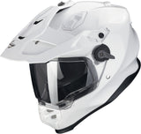 Full-Face Motorcycle Helmet Scorpion Exo Adf-9000 Air Ultra Tct Pearl White Solid Size M