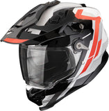 Full-Face Motorcycle Helmet Scorpion Exo Adf-9000 Air Ultra Tct Black Red Patrol Size M