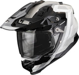 Full-Face Motorcycle Helmet Scorpion Exo Adf-9000 Air Ultra Tct Black Silver Patrol Size M