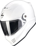Full-Face Motorcycle Helmet Scorpion Exo Covert Fx Ultra Tct White Solid Size L