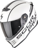 Full-Face Motorcycle Helmet Scorpion Exo Covert Fx Ultra Tct Matt Pearl White Black Danko Size M