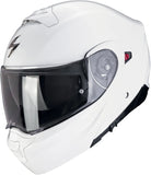 Flip-Up Motorcycle Helmet Scorpion Exo Exo-930 Evo Polycarbonate White Solid Size M