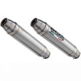 Dual Exhaust System Without Sound Certification Deeptone Stainless Steel - Gpr Compatible With Royal Enfield Continental 650 (2019-2020)