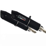 Dual Catalytic Exhaust Tips With Sound Certification Furore Aluminium Black - Gpr Compatible With Yamaha Tdm 900 (2002-2014)