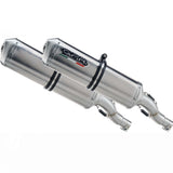 Dual Catalytic Exhaust Tips With Sound Certification Satinox Stainless Steel - Gpr Compatible With Yamaha Tdm 900 (2002-2014)