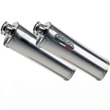 Dual Catalytic Exhaust Tips With Sound Certification Trioval Stainless Steel - Gpr Compatible With Yamaha Tdm 900 (2002-2014)