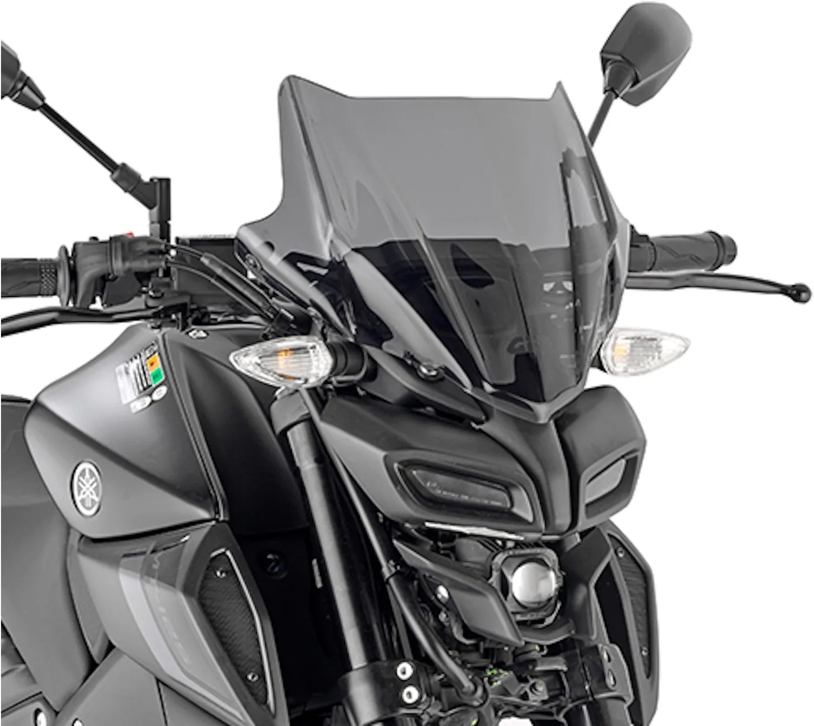 Smoked Wind-Scree - Givi Compatible With Yamaha Mt-125 (2020-2024)