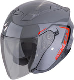 Urban Motorcycle Helmet Scorpion Exo Exo-230 Polycarbonate Grey Red Cit-E Size M
