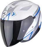 Urban Motorcycle Helmet Scorpion Exo Exo-230 Polycarbonate White Blue Loop Size S