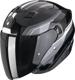 Urban Motorcycle Helmet Scorpion Exo Exo-230 Polycarbonate Black Silver Hipe Size S