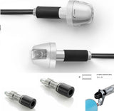 Couple Led Turn Signal Bar-End + Mirror Kit Lunar D13,5-18 Rizoma Sguardo Chrome
