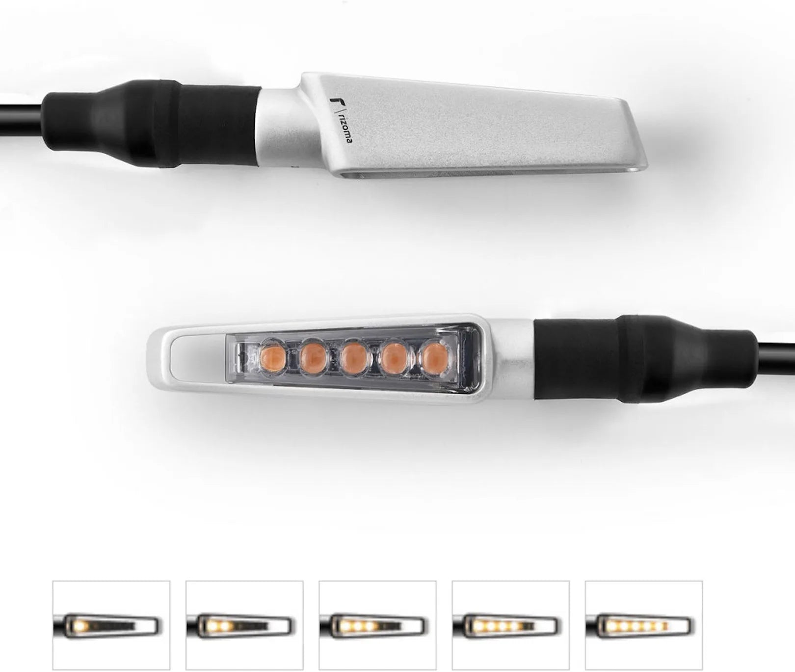 Couple Sequential Led Turn Signal Front Vision - Rizoma Compatible With Kawasaki Er-6 F (2013-2016)