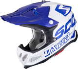 Off-Road Motorcycle Helmet Scorpion Exo Vx-22 Air Ultra Tct White Blue Updown Size M